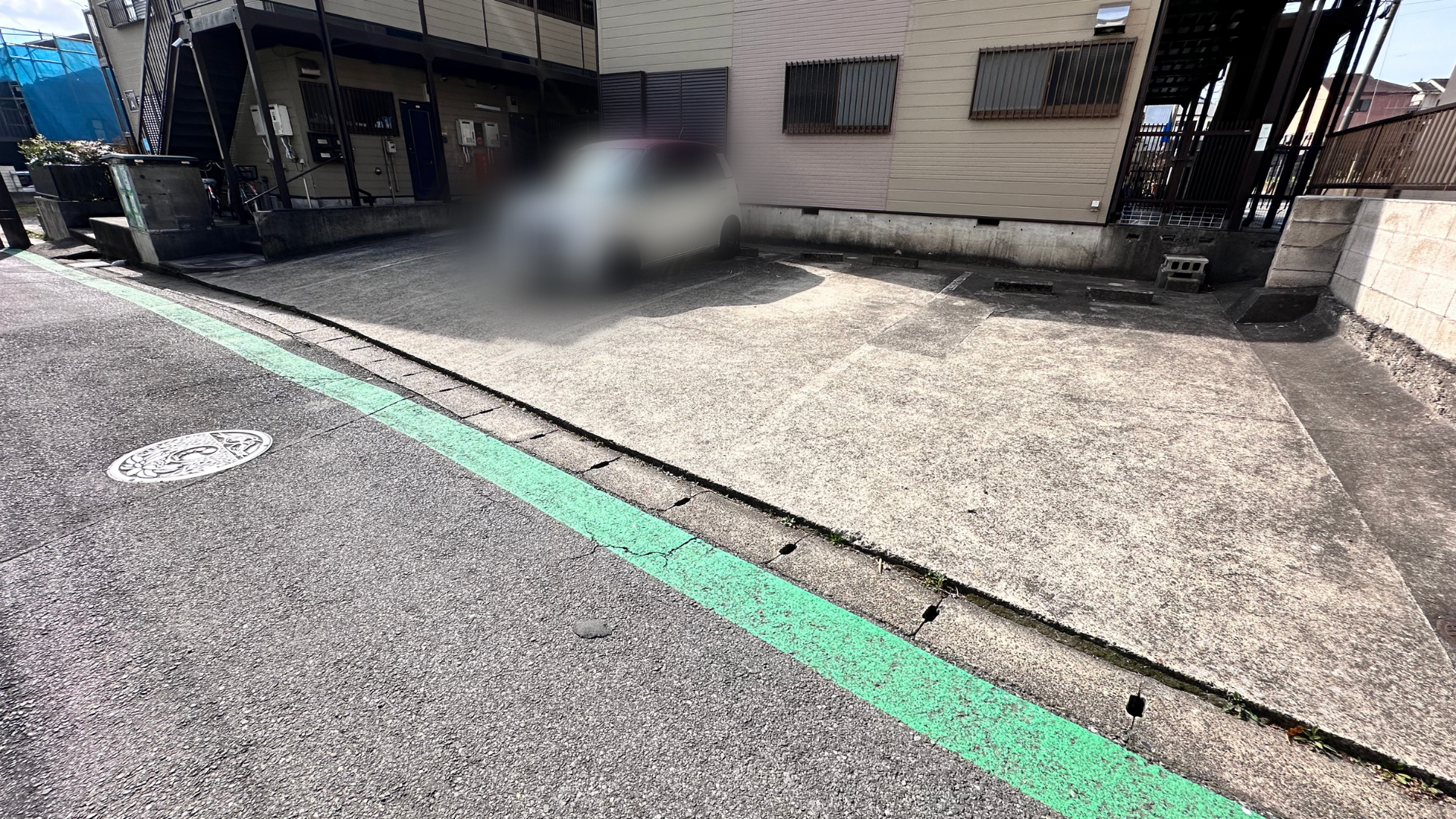 千葉市中央区仁戸名M様　駐車ライン施工前