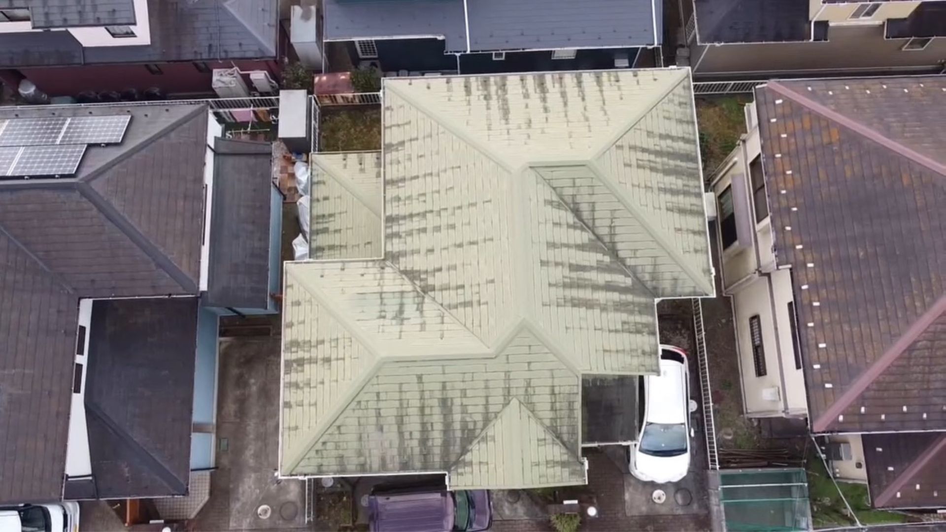 八街市榎戸学園台Y様邸　屋根ドローン施工前