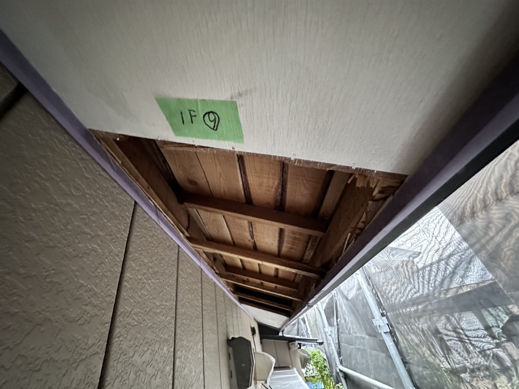 市原市旭五所H様邸　2階軒裏天井　解体後