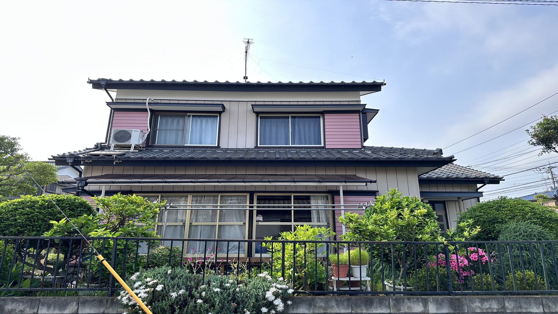 市原市旭五所　瓦屋根雨漏り修繕と付帯部塗装