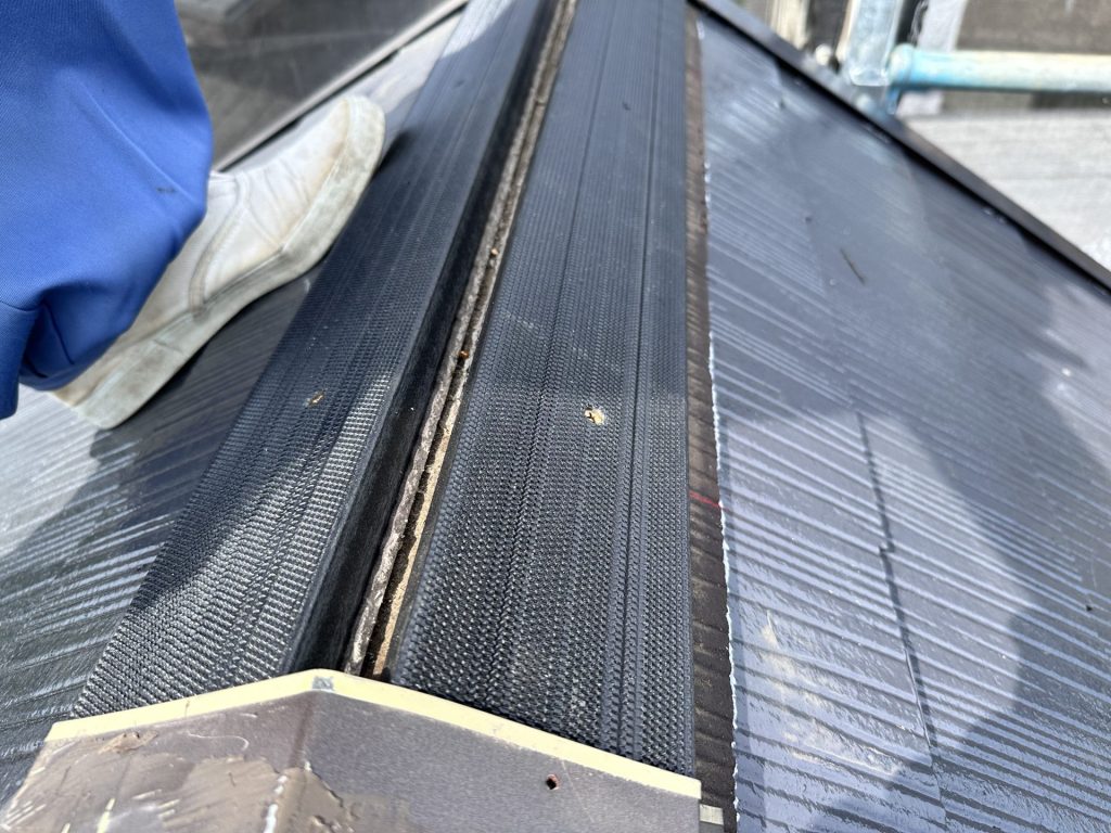 市原市五井　屋根修理　棟板金の下地交換