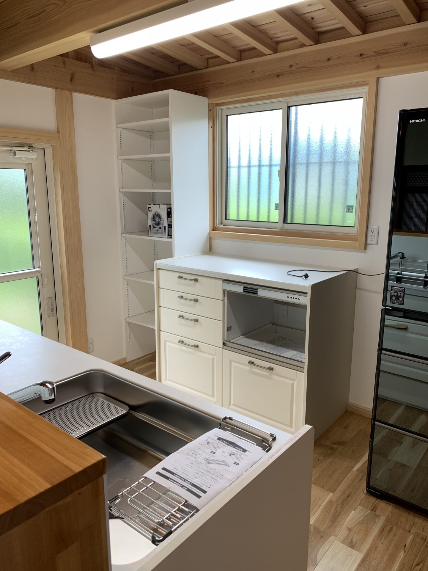 市原市 古民家再生リフォーム 施工後　キッチン廻り